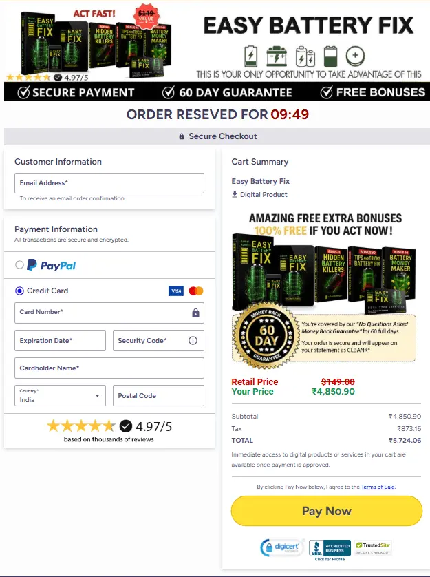 easy battery fix Official Website
